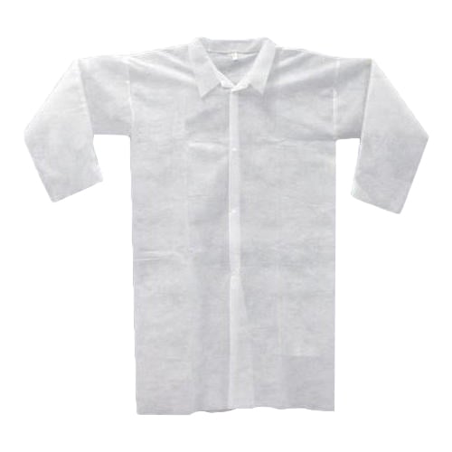 Ρόμπες Non-Woven Λευκές Επισκεπτών-Εργαστηρίου με Κουμπιά Matsuda Μη Αποστειρωμένες 10τμχ 40gr/τμχ Διαστάσεις:110χ150cm